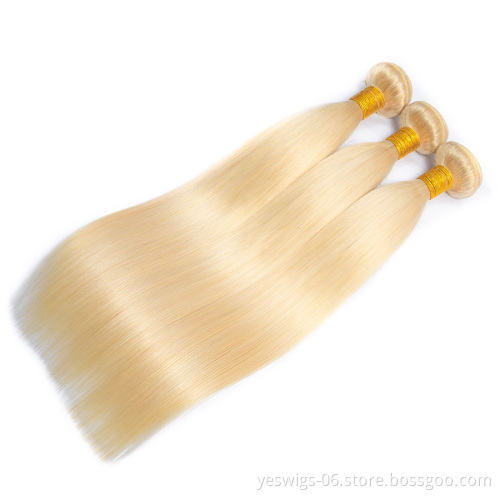 Brazilian 613 Blonde Bundles Virgin Straight Hair 3 Bundles Virgin Unprocessed Human Hair Brazilian Hair Bundles